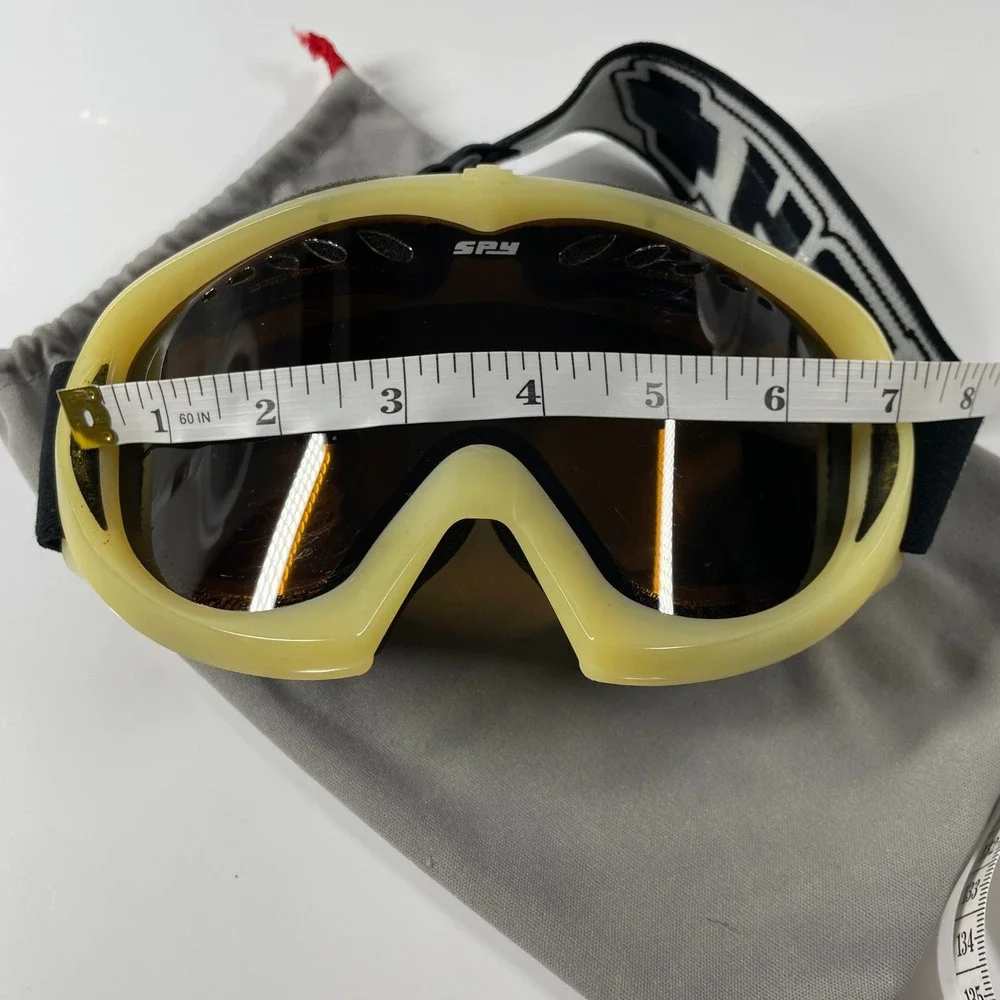 Spy Optic Snow Goggles Yellow Frame Amber Lens Ski Snowboard Winter Sports